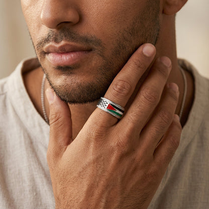 Qamar Men's Palestine Heritage Ring