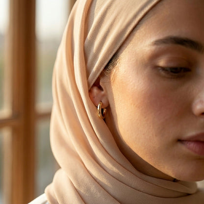 Qamar Zayna Round Earrings