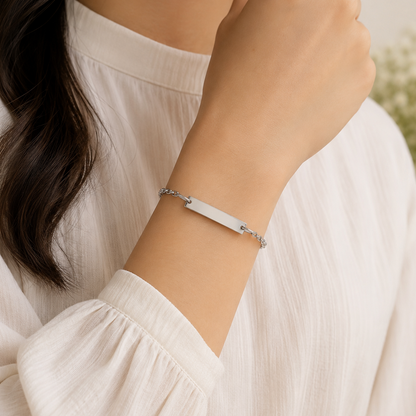 Rina Silver Bar Bracelet