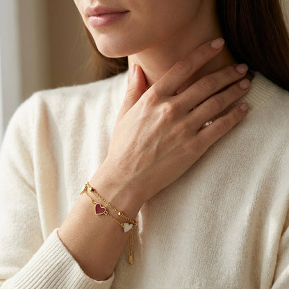 Two Hearts Bracelet