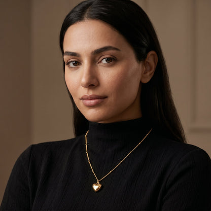 Dainty Heart Charm Necklace