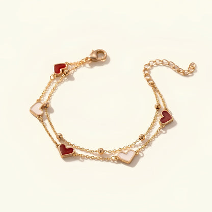 Two Hearts Bracelet