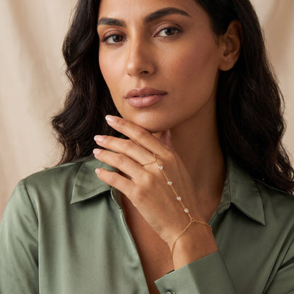 Moonveil Line Hand Chain