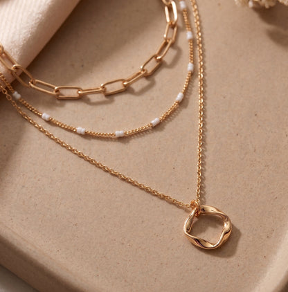 Qamar Aurora Layers Necklace