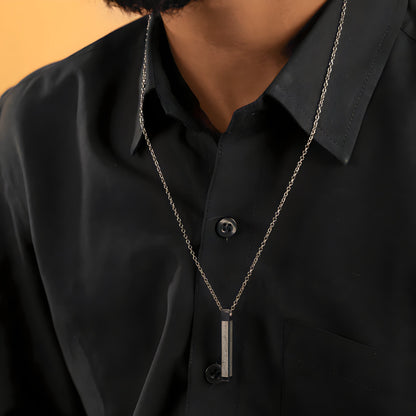 Ayatul Kursi Steel Bar Necklace