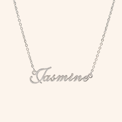 English custom name necklace